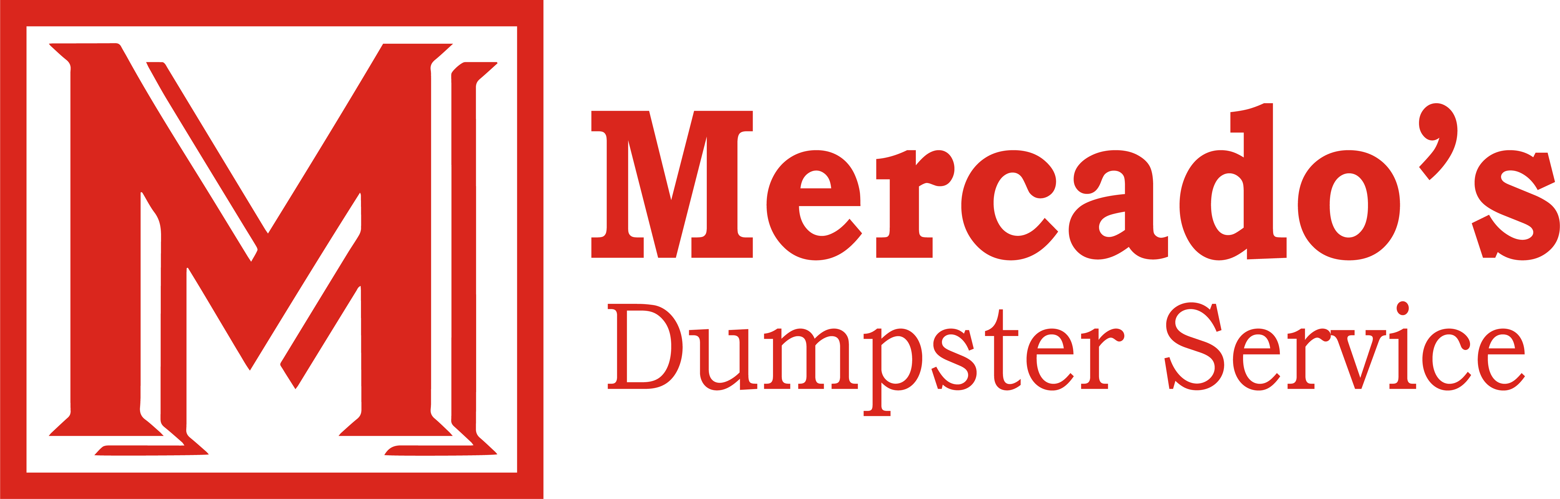 Mercado's Dumpster Service Logo