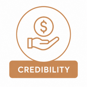 Credibility builds trust and supports stronger pricing.