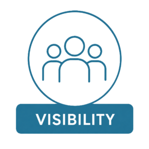 Visibility helps more potential customers discover your business.